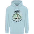 Funny Camping Tent Sorry for What I Said Childrens Kids Hoodie Light Blue