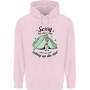 Funny Camping Tent Sorry for What I Said Childrens Kids Hoodie Light Pink