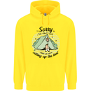 Funny Camping Tent Sorry for What I Said Childrens Kids Hoodie Yellow
