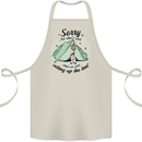 Funny Camping Tent Sorry for What I Said Cotton Apron 100% Organic Natural