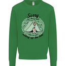Funny Camping Tent Sorry for What I Said Kids Sweatshirt Jumper Irish Green