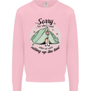 Funny Camping Tent Sorry for What I Said Kids Sweatshirt Jumper Light Pink