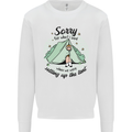 Funny Camping Tent Sorry for What I Said Kids Sweatshirt Jumper White