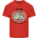 Funny Camping Tent Sorry for What I Said Kids T-Shirt Childrens Red