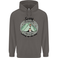 Funny Camping Tent Sorry for What I Said Mens 80% Cotton Hoodie Charcoal