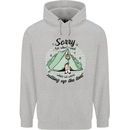 Funny Camping Tent Sorry for What I Said Mens 80% Cotton Hoodie Sports Grey