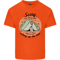 Funny Camping Tent Sorry for What I Said Mens Cotton T-Shirt Tee Top Orange