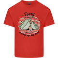 Funny Camping Tent Sorry for What I Said Mens Cotton T-Shirt Tee Top Red