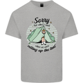 Funny Camping Tent Sorry for What I Said Mens Cotton T-Shirt Tee Top Sports Grey