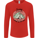 Funny Camping Tent Sorry for What I Said Mens Long Sleeve T-Shirt Red