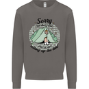 Funny Camping Tent Sorry for What I Said Mens Sweatshirt Jumper Charcoal