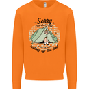 Funny Camping Tent Sorry for What I Said Mens Sweatshirt Jumper Orange