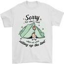 Funny Camping Tent Sorry for What I Said Mens T-Shirt 100% Cotton White