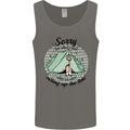 Funny Camping Tent Sorry for What I Said Mens Vest Tank Top Charcoal
