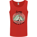 Funny Camping Tent Sorry for What I Said Mens Vest Tank Top Red