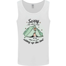 Funny Camping Tent Sorry for What I Said Mens Vest Tank Top White