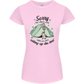 Funny Camping Tent Sorry for What I Said Womens Petite Cut T-Shirt Light Pink