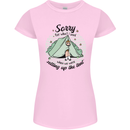 Funny Camping Tent Sorry for What I Said Womens Petite Cut T-Shirt Light Pink