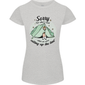Funny Camping Tent Sorry for What I Said Womens Petite Cut T-Shirt Sports Grey
