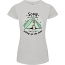 Funny Camping Tent Sorry for What I Said Womens Petite Cut T-Shirt Sports Grey