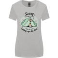 Funny Camping Tent Sorry for What I Said Womens Wider Cut T-Shirt Sports Grey