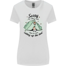Funny Camping Tent Sorry for What I Said Womens Wider Cut T-Shirt White