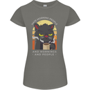 Funny Cat I Hate Morning People Coffee Womens Petite Cut T-Shirt