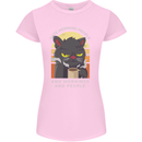 Funny Cat I Hate Morning People Coffee Womens Petite Cut T-Shirt