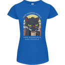 Funny Cat I Hate Morning People Coffee Womens Petite Cut T-Shirt