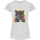 Funny Cat I Hate Morning People Coffee Womens Petite Cut T-Shirt