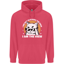 Funny Cat I am the View Childrens Kids Hoodie Heliconia