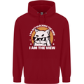 Funny Cat I am the View Childrens Kids Hoodie Red