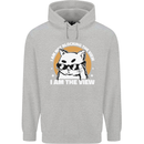 Funny Cat I am the View Childrens Kids Hoodie Sports Grey