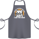 Funny Cat I am the View Cotton Apron 100% Organic Steel