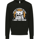 Funny Cat I am the View Kids Sweatshirt Jumper Black