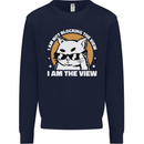 Funny Cat I am the View Kids Sweatshirt Jumper Navy Blue