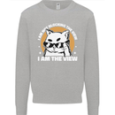 Funny Cat I am the View Kids Sweatshirt Jumper Sports Grey