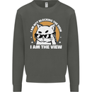 Funny Cat I am the View Kids Sweatshirt Jumper Storm Grey