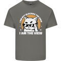 Funny Cat I am the View Kids T-Shirt Childrens Charcoal
