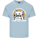 Funny Cat I am the View Kids T-Shirt Childrens Light Blue