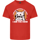 Funny Cat I am the View Kids T-Shirt Childrens Red