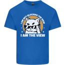 Funny Cat I am the View Kids T-Shirt Childrens Royal Blue