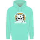 Funny Cat I am the View Mens 80% Cotton Hoodie Peppermint