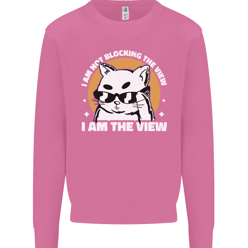Funny Cat I am the View Mens Sweatshirt Jumper Azalea