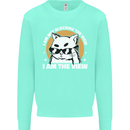 Funny Cat I am the View Mens Sweatshirt Jumper Peppermint