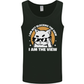 Funny Cat I am the View Mens Vest Tank Top Black