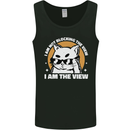 Funny Cat I am the View Mens Vest Tank Top Black