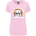Funny Cat I am the View Womens Wider Cut T-Shirt Light Pink