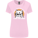 Funny Cat I am the View Womens Wider Cut T-Shirt Light Pink