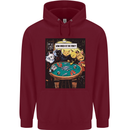 Funny Cat Poker How Much is the Fish Mens 80% Cotton Hoodie Maroon